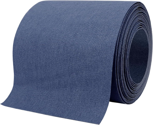 Denim Patches for Inside Jeans - Iron On Patches for Jeans - Jeans Patch for Repairing Pant Holes and Covering Imperfections, Large Size, 4 in. x 60 in.Indigo Blue