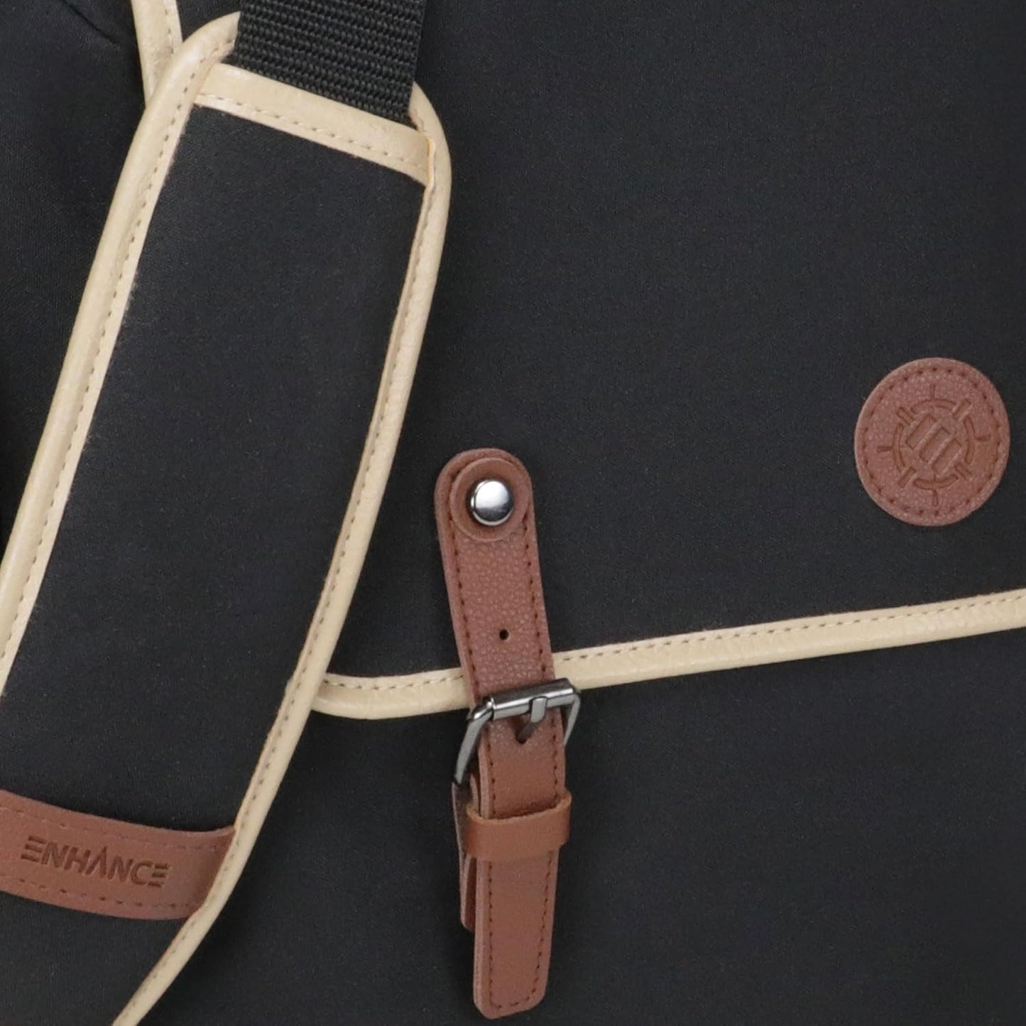 ENHANCE Designer Edition TCG Bag - MTG Shoulder Bag with Customizable Dividers & Accessory Pocket for Deck Boxes, Dice - Card Storage Compatible with Magic the Gathering, Lorcana (Black)