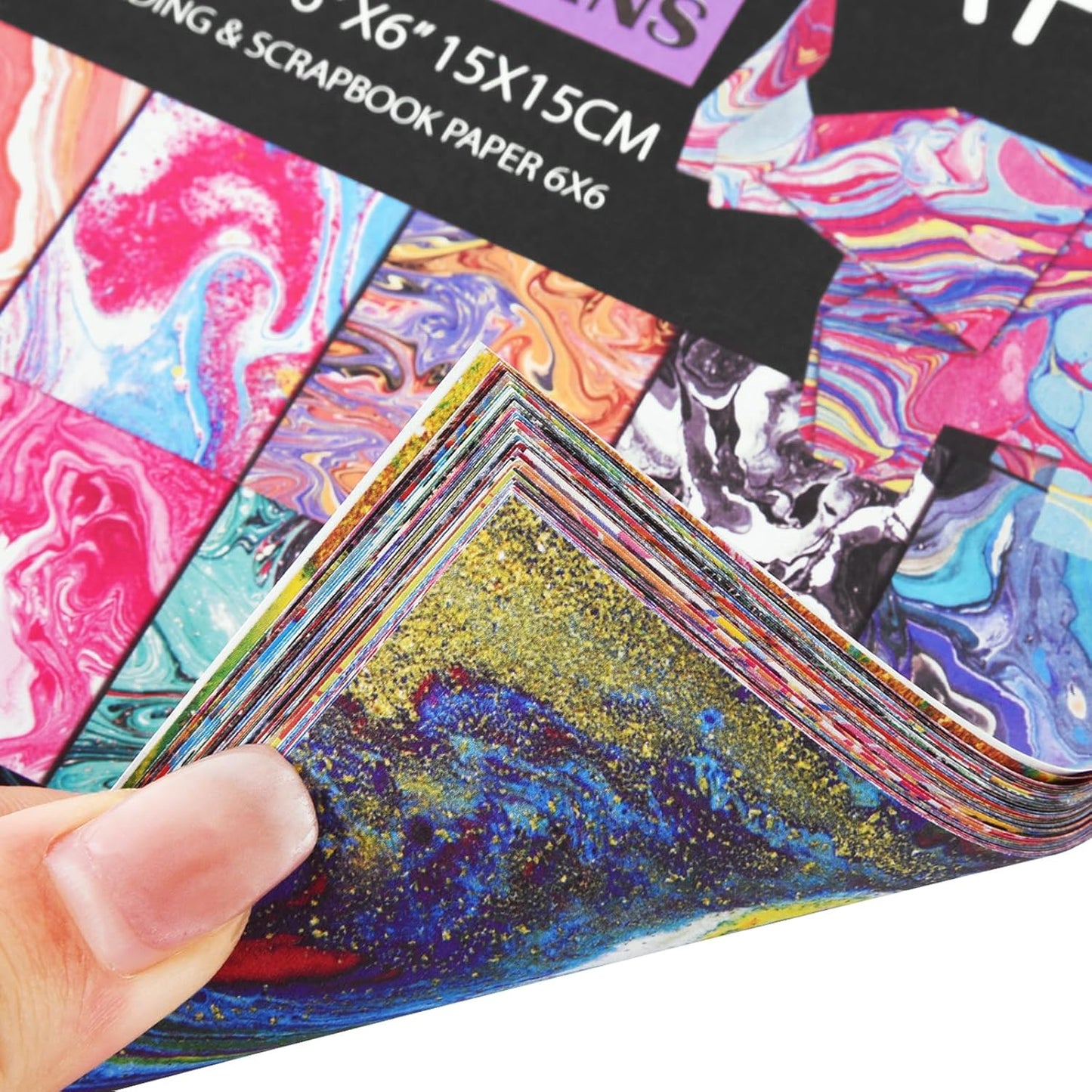 Origami 6x6 Paper Kit 150 Sheets 150 Vivid Colors Double Sided Same Printed Traditional Patterns Square for Arts Crafts Projects Japan Traditional Chiyo.Marble