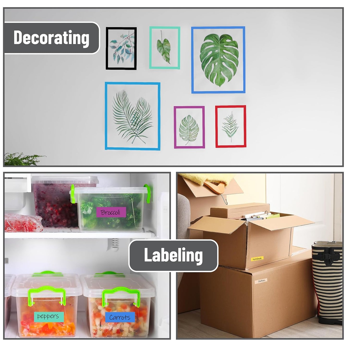 Mr. Pen Washi Tape Set, 10 Pack - Decorative Washi Tapes for Journaling & Crafting