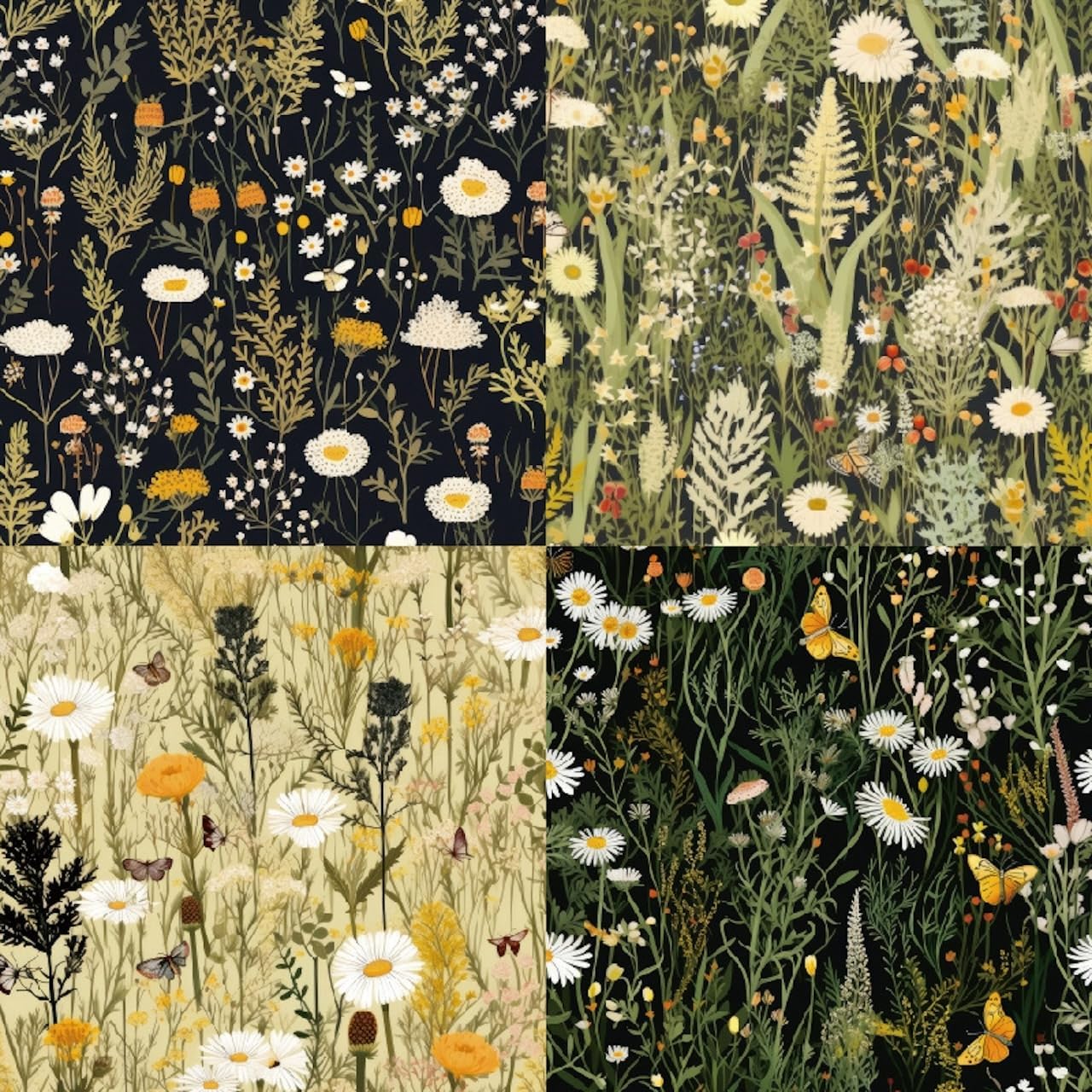 6x6 Inch Scrapbook Paper Pad-24 Single-Sided Sheets with 12 Unique Wildflower Designs-Perfect for Crafting, Card Making and DIY Projects