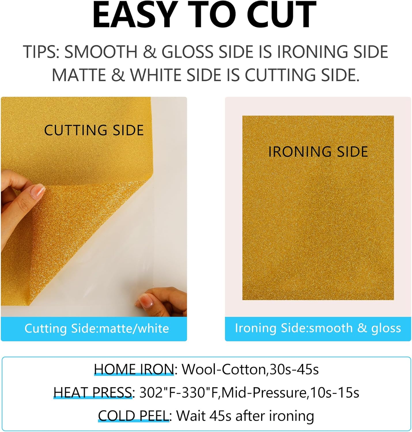 guangyintong HTV Heat Transfer Vinyl Bundle, 41 Pack 12" x 10" Iron on Vinyl for T-Shirt 31 Assorted Colors Clossy and Glitter HTV Vinyl for All Cutting Machine Easy to Cut & Weed