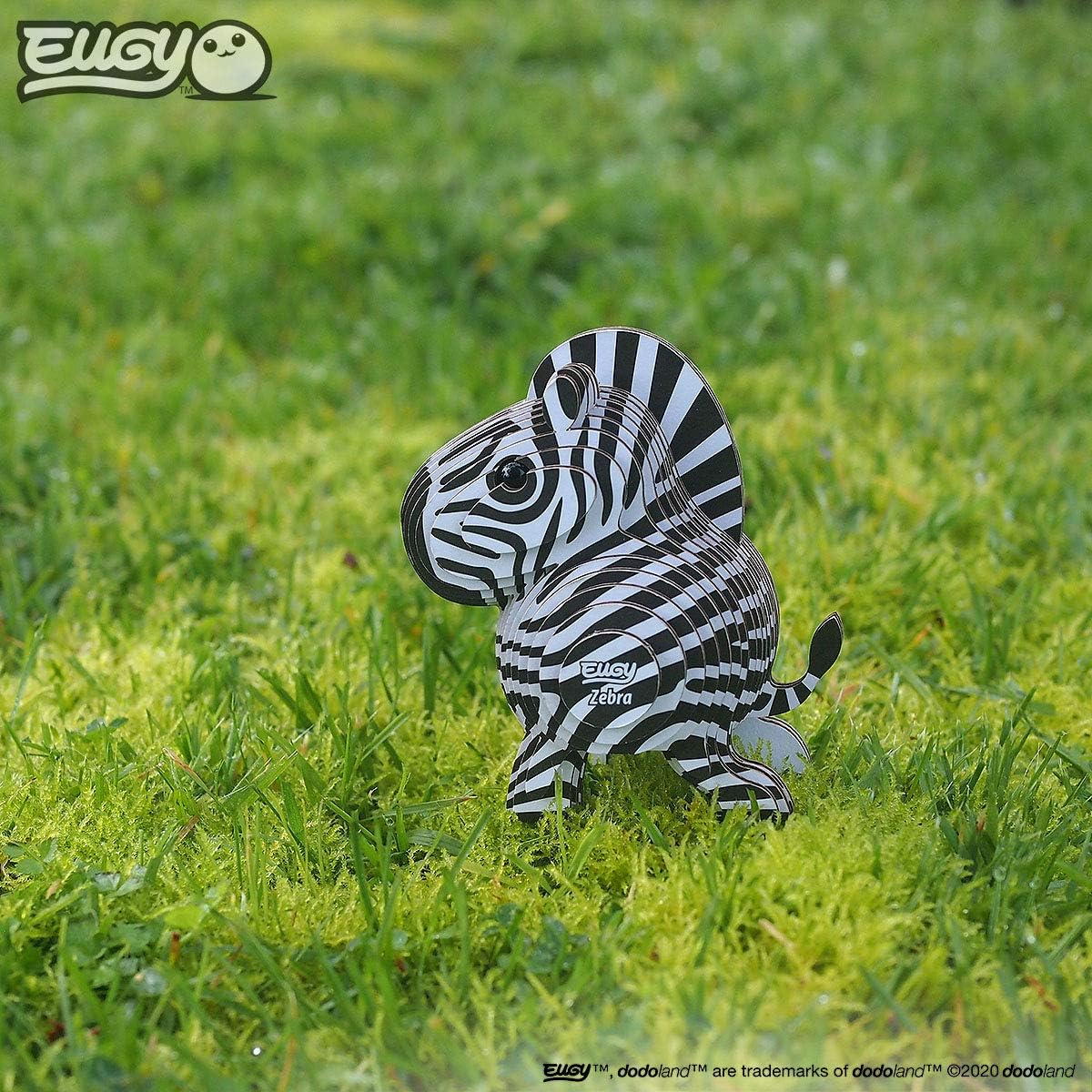 Eugy Zebra 3D Puzzle, 26 Piece Eco-Friendly Educational Toy Puzzles for Boys, Girls & Kids Ages 6+