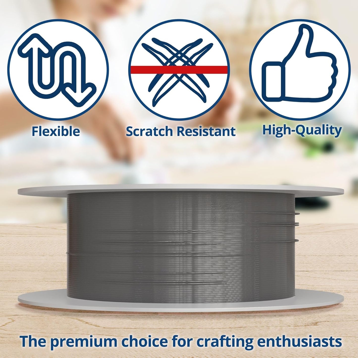 Soft Flex 49 Strand Stringing Wire - Flexible Braided - Medium 0.19 Diameter - Jewelry Making Bead Wire - Satin Silver