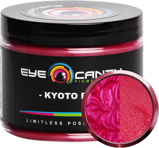 Eye Candy Pigments Premium Red Mica Powder - Kyoto Red (50gr) - for Epoxy, Resin, Soap, Paint, Woodworking, Acrylic Pouring, Bath Bombs, Fishing Lures - DIY Arts and Crafts Additive
