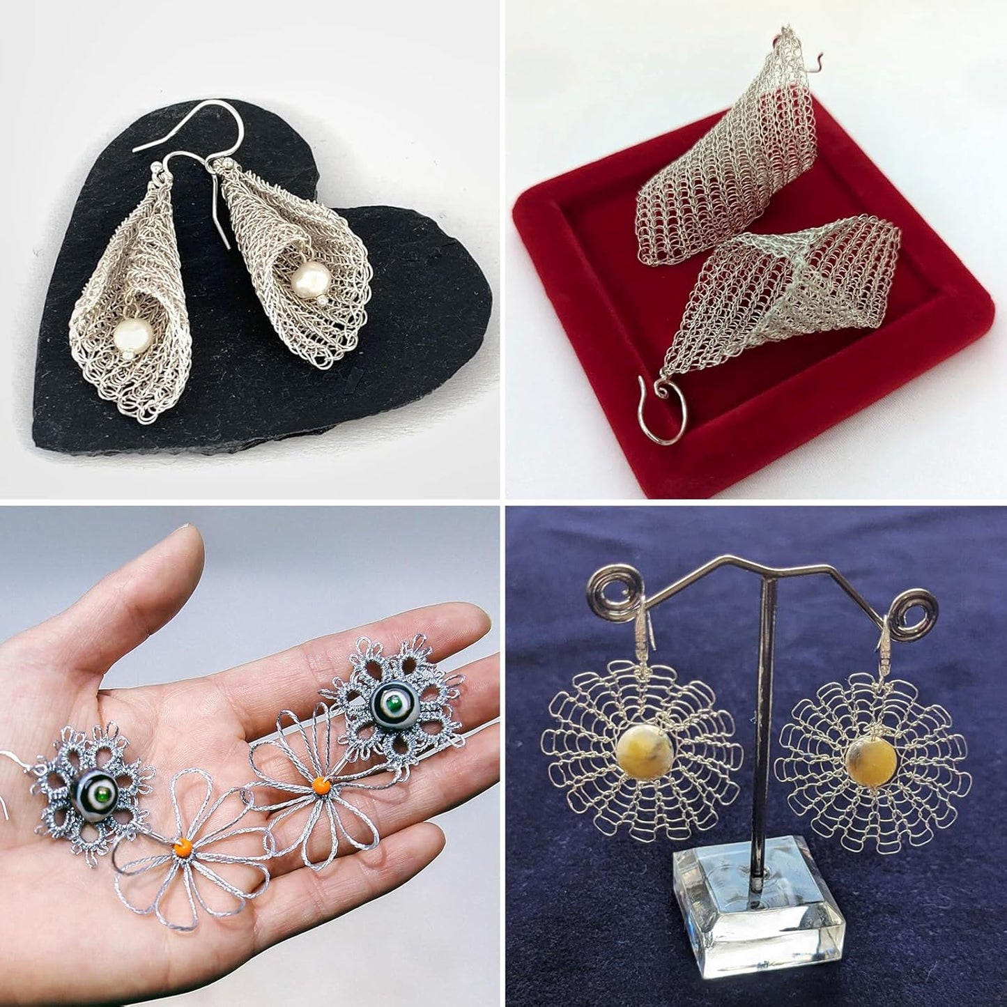 492FT Jewelry Wire 32 Gauge Tarnish-Resistant Copper Beading Wires Roll Bulk for DIY Crafts Jewelry Making, Silver Wire