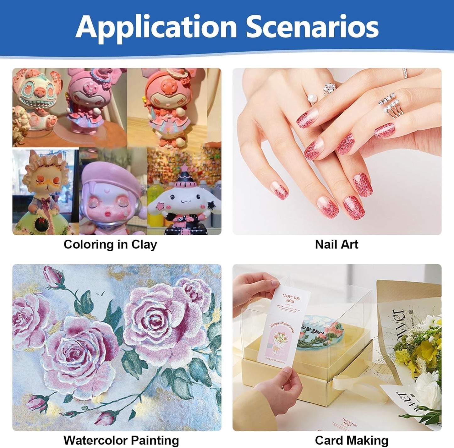 3ml Glitter Watercolor Paint Set with Paper, 24 Colors Shimmer Metallic Watercolour Painting Sets, Solid Pearl Water Color Paints for Adult, Kids, Rococo Style (Rococo 24Colors-L)