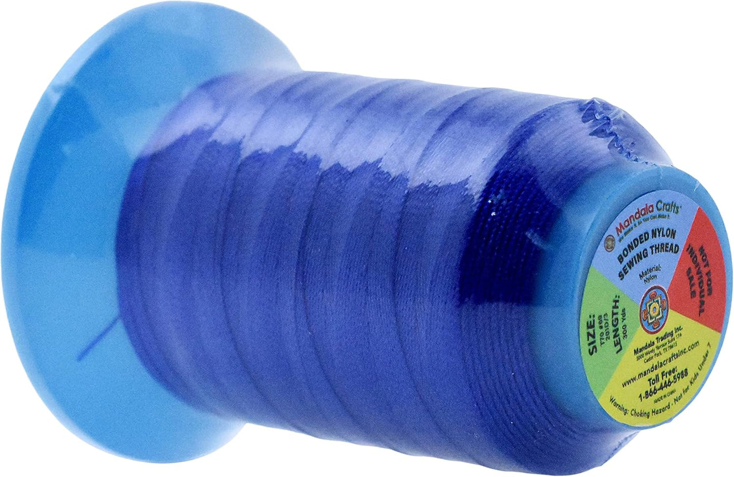 Mandala Crafts Bonded Nylon Thread 12 Assorted Neutral Colors Heavy Duty Sewing Threads - 3600 YDs Size 69 210D T70 Tex 70 Thread for Leather Jeans Weaving Outdoor Marine Upholstery Threads