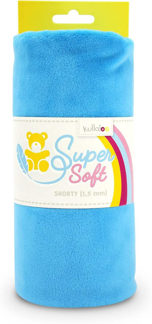 kullaloo Plush Fabric | Solid Blue Minky Fabric for Sewing | Super Soft Cuddle Material | 39.5x29.5 | Plushies, Baby Blankets, Pillows, Dog Beds, Cat Beds, Beanies, Baby Accessories, Apparel & More