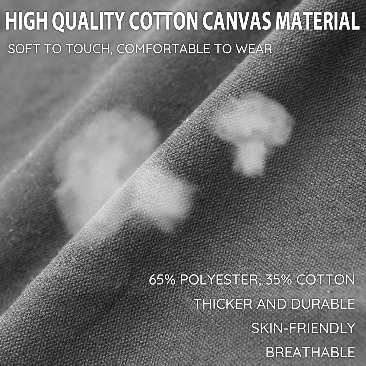 Canvas Aprons, Kitchen Chef Aprons, Work Aprons for Men Women, Adjustable Strap Aprons with 3 Pockets