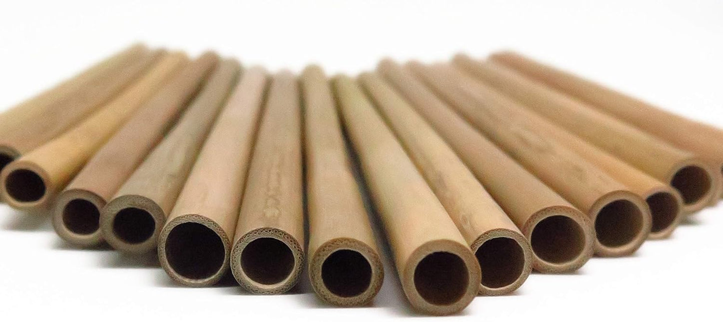 IA Crafts Bamboo Craft Sticks, 60 Natural Bamboo Sticks, 7.87' Long and 0.32"-0.40" in Diameter