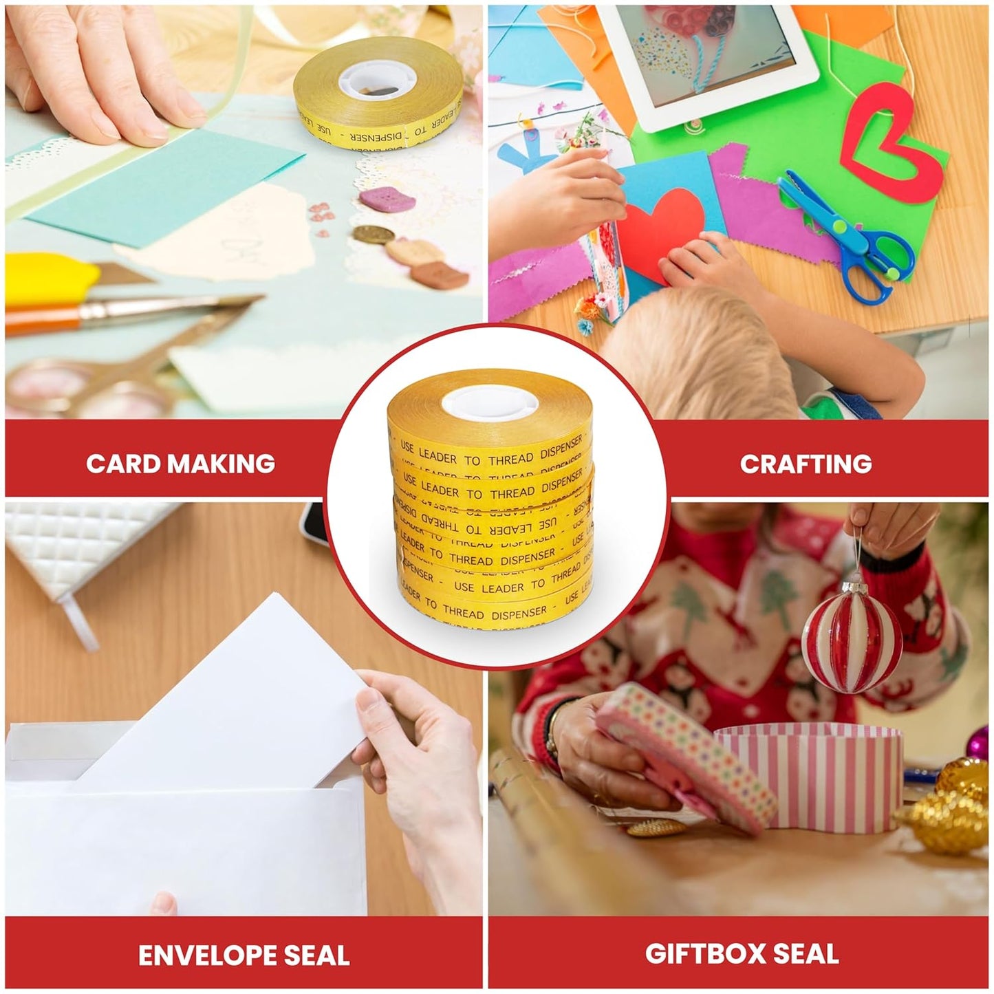 GGR Supplies T.R.U. ATG-7502 ATG Tape (Acid Free Adhesive Transfer Tape): 1/4 in. Wide x 36 yds. (Pack of 12)