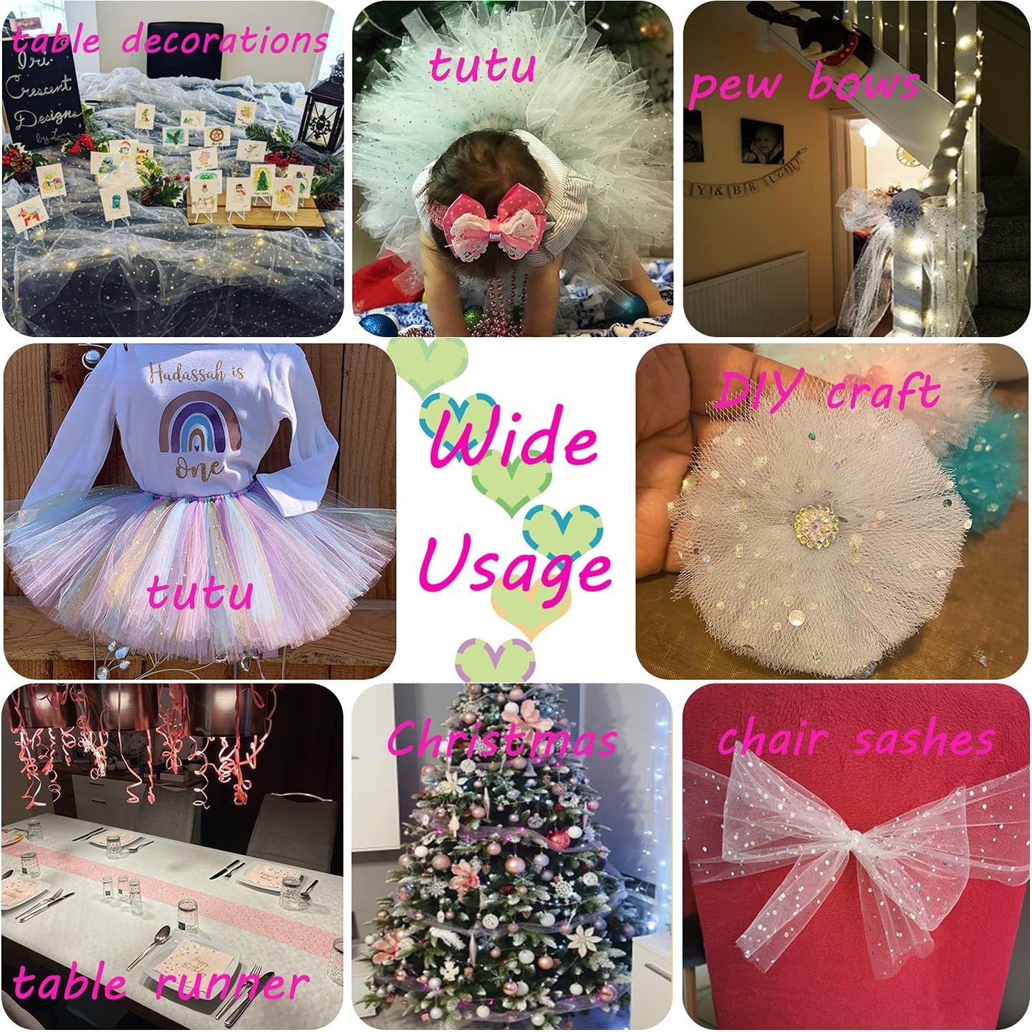 Glitter Tulle Rolls, 6” by 50 Yards (150FT) Netting Fabric Tulle for Tutu Skirts Sewing Birthday Wedding Party Decoration (Peacock Blue)