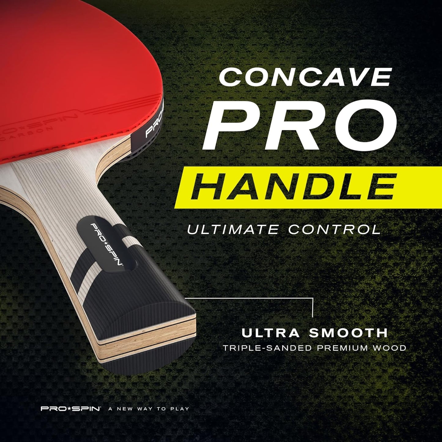 PRO SPIN Ping Pong Paddles - Professional Level Table Tennis Rackets with Carbon Fiber for Superior Control | 7-Ply Blade, Premium Rubber, 2.0mm Sponge | Includes Protector Case