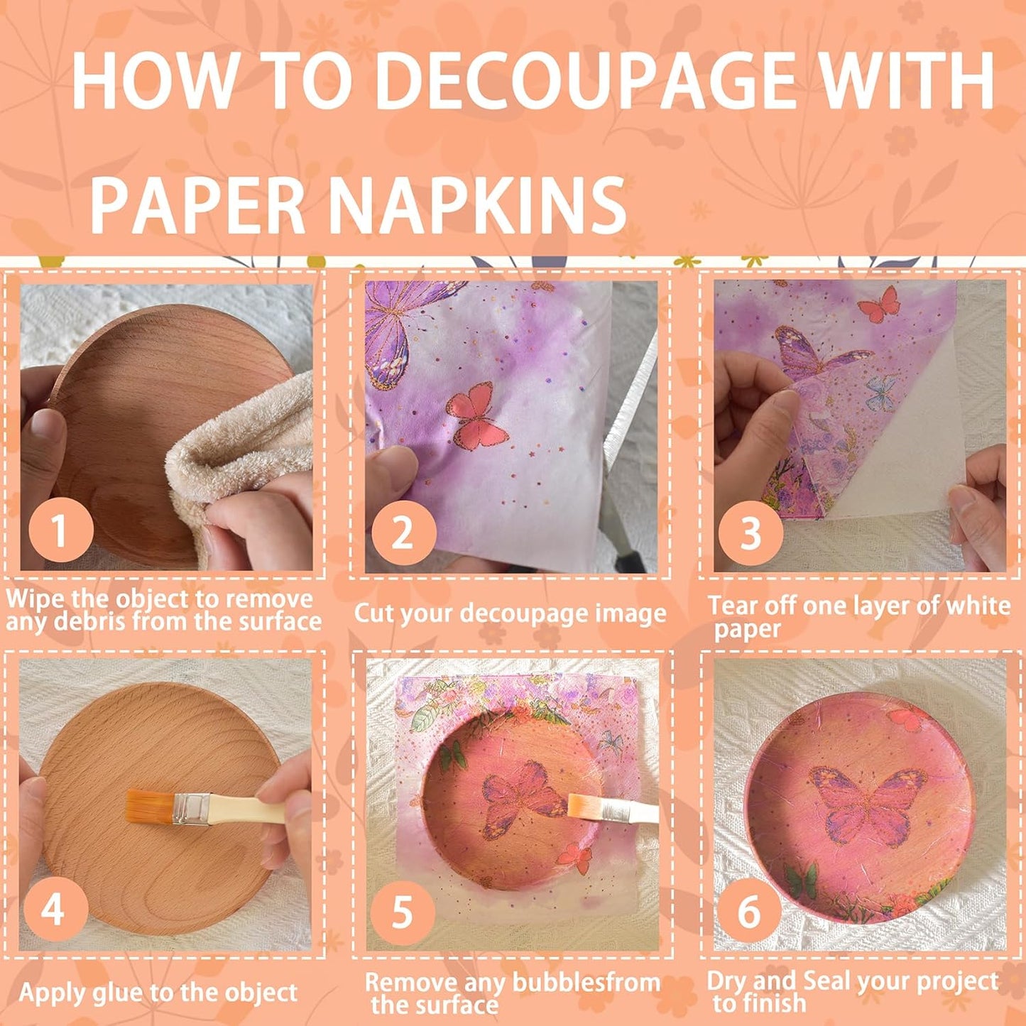 Decoupage Napkins Assorted Floral 27 Pack 9 Styles for DIY Crafting Birthday Party ， Decorative Decoupage Napkins Cocktail Paper ，Each Unfolded 13 Inch (Colorful Floral)