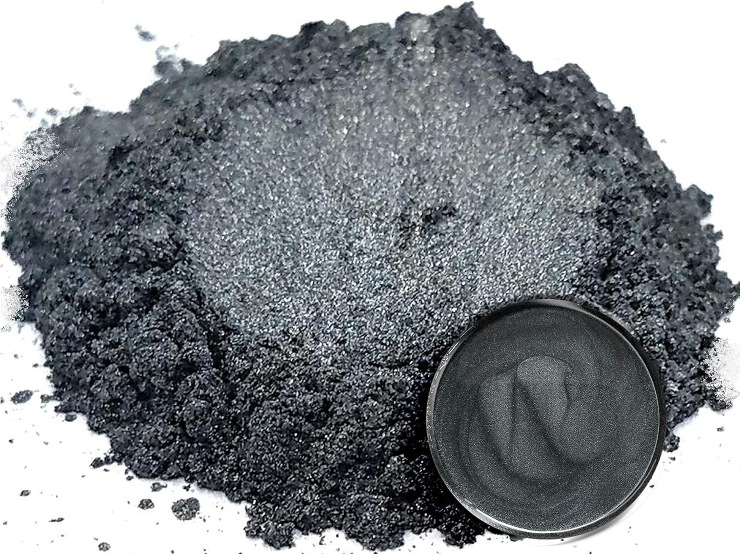 Eye Candy Pigments Premium Grey Mica Powder - Katana Grey (50gr) - for Epoxy, Resin, Soap, Paint, Woodworking, Acrylic Pouring, Bath Bombs, Fishing Lures - DIY Arts and Crafts Additive