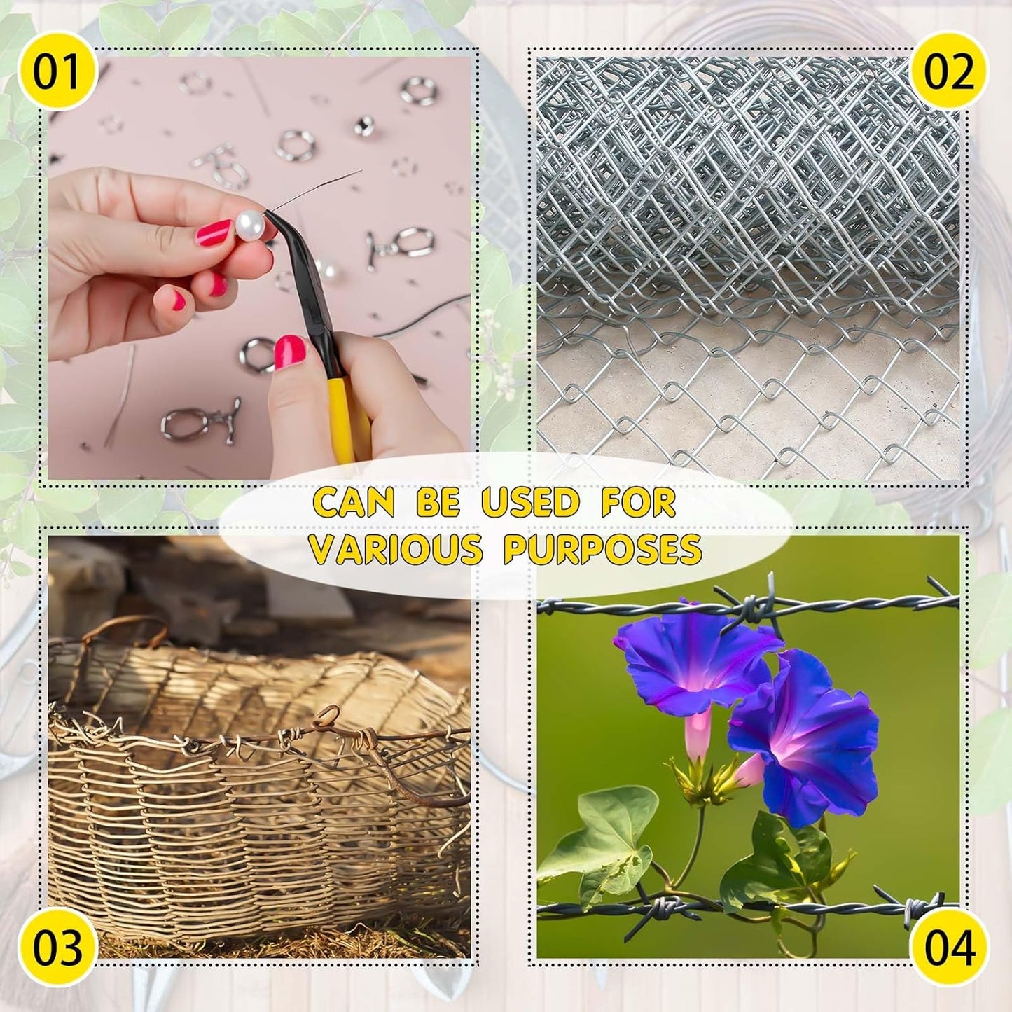 Zonon 100 ft 1/8 Inch Aluminum Armature Wire Metal Armature Bendable Aluminum Wire for Sculpting Dolls Floral Jewelry Making Weaving DIY Crafts, Silver