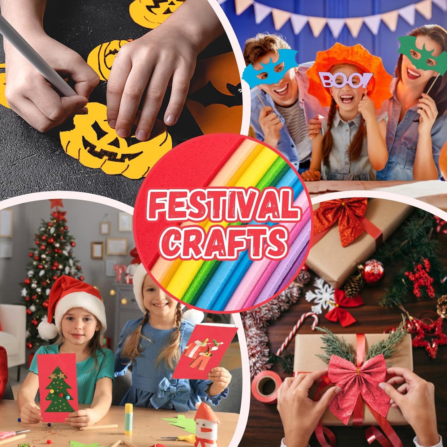 10 Pack Foam Sheets Craft 8 x 12 inch, Eva Color Foam Paper for Art Crafts Projects, Classrooms Scrapbook Gift DIY Cutters Card Party Decoration (Green)