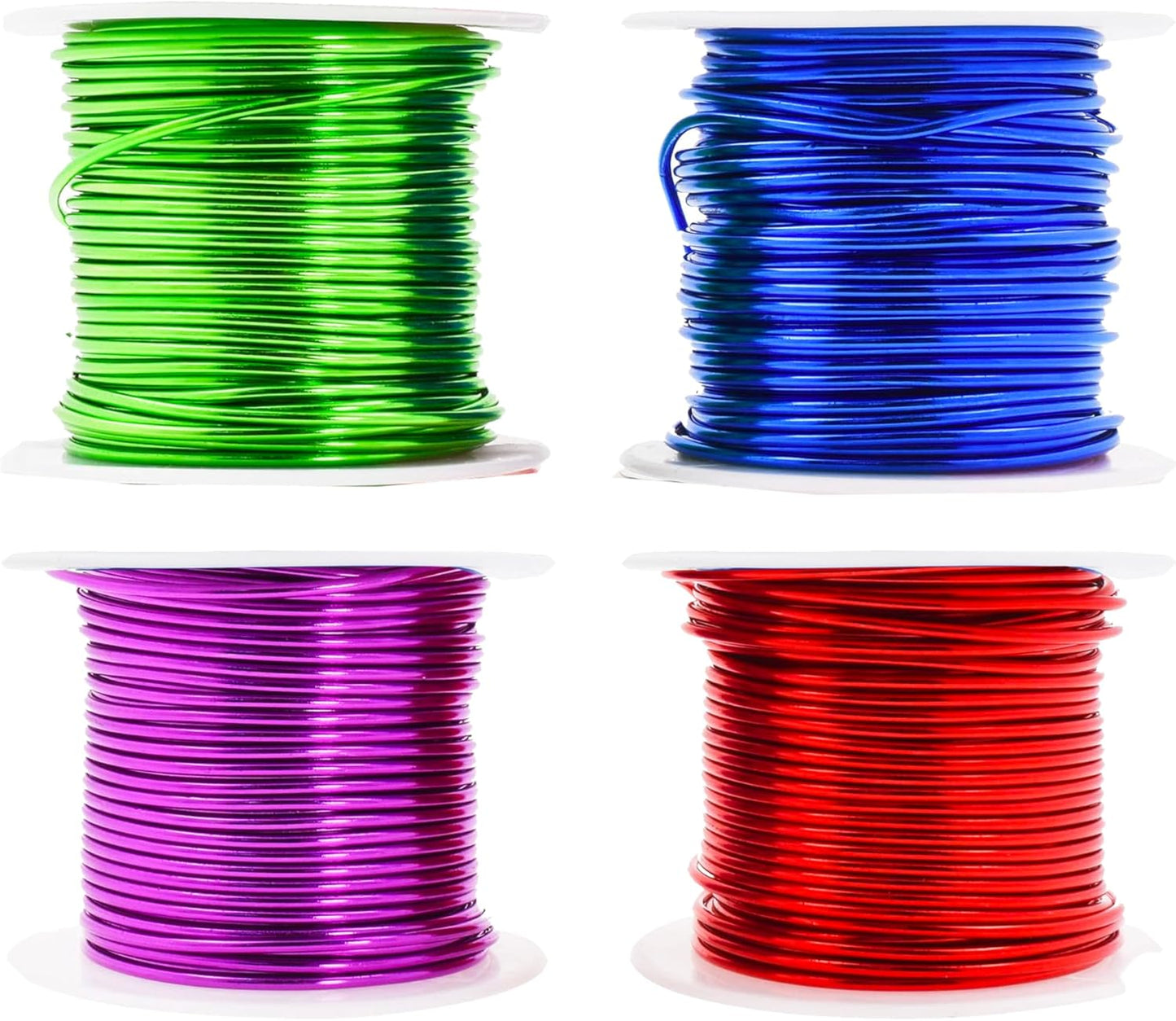 Mandala Crafts 18 Gauge Anodized Aluminum Craft Wire for Jewelry Making - 400 FT Colored Flexible Rainbow Wire - Bendable for Bonsai Armature Crafting Sculpting