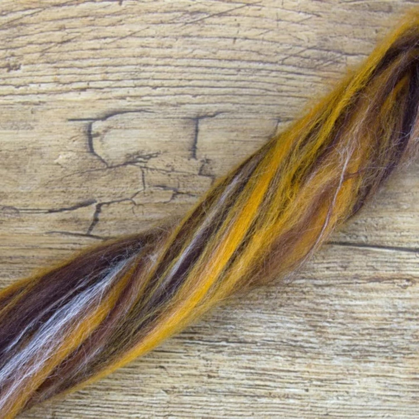 Revolution Fibers – Constellation Range Roving (8 Ounces) | Tonal Blend of 70% Dyed Merino and 30% Tussah Silk Combed Top | Soft Fiber for Felting, Spinning, Knitting (Lynx Starburst)