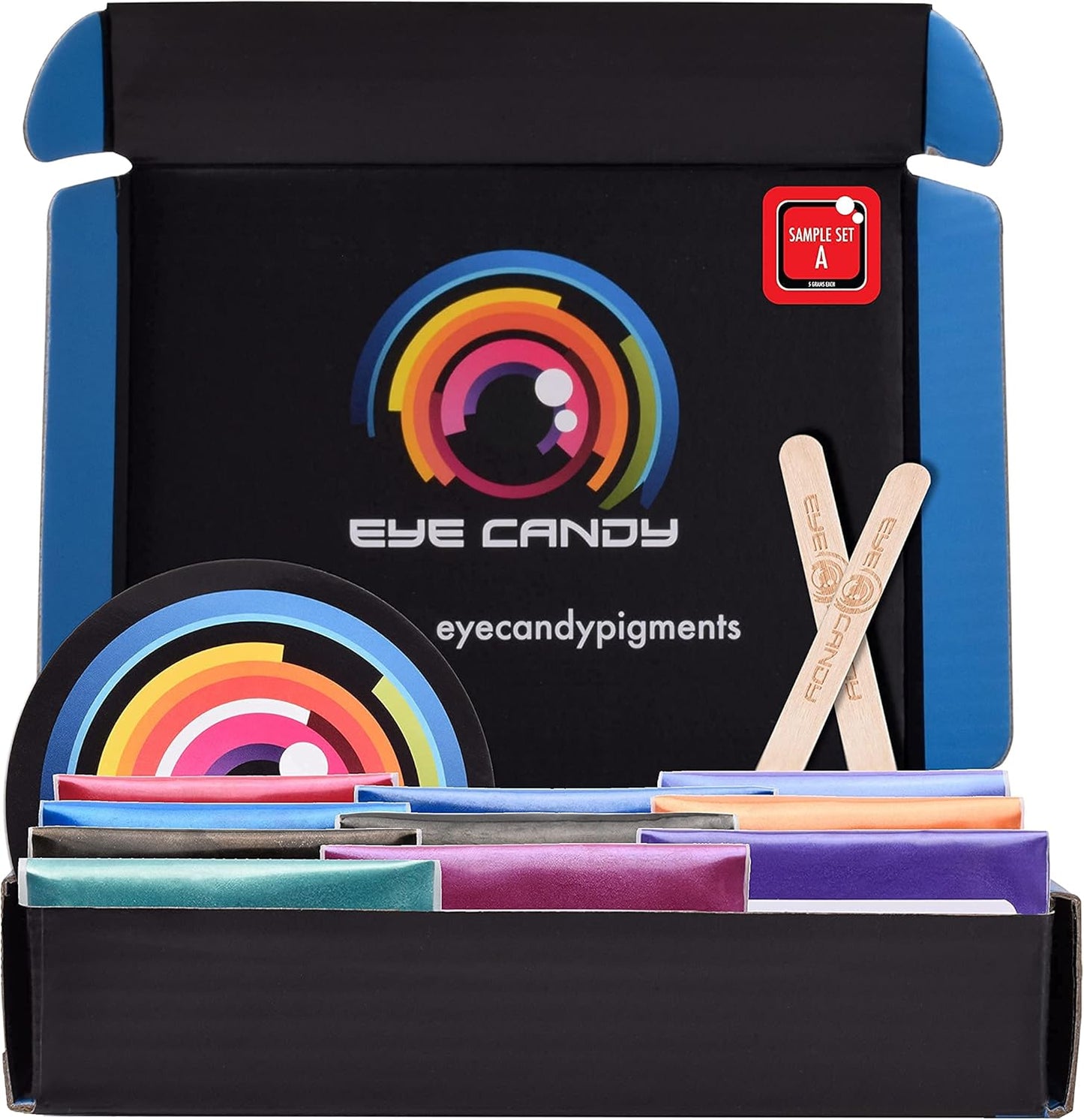 Eye Candy Pigments Variety Mica Pigment Powder Set A - Epoxy Resin Art - Woodworking - Cosmetic Grade Mica Powder - Bath Bombs - Pigment Powder Variety Pack - 50g - Non-Toxic - Skin Safe