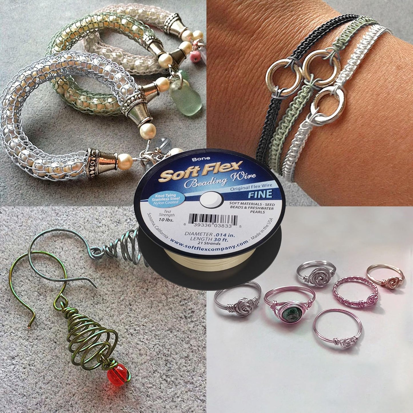 Soft Flex 21 Strand Beading Wire - Fine 0.14 Diameter - 30 Feet Design Wire