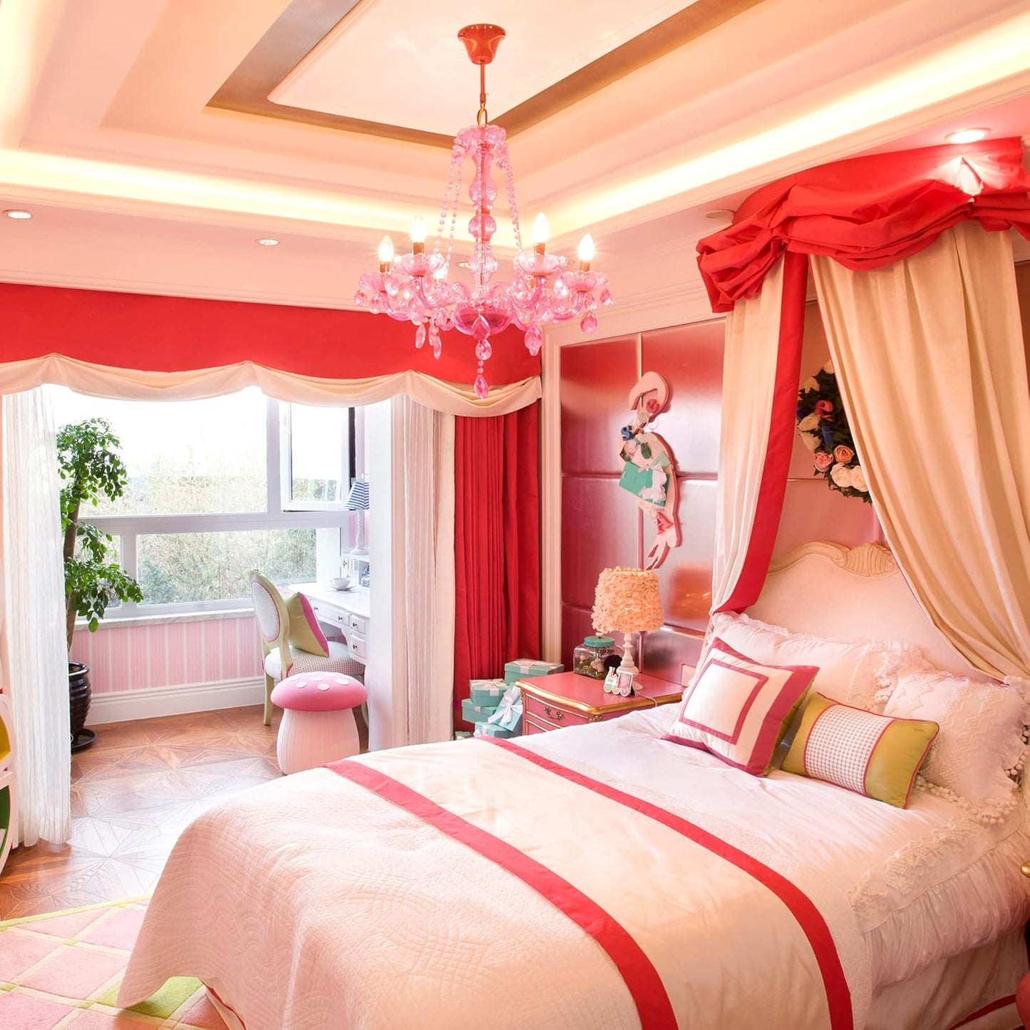 LIUYAXI Hot Red Double Faced Satin Ribbon, 1-1/2" X Continuous 25 Yards, Ribbons Perfect for Gift Wrapping Wedding Bouquet Decor DIY Craft Bow Making & Other Projects