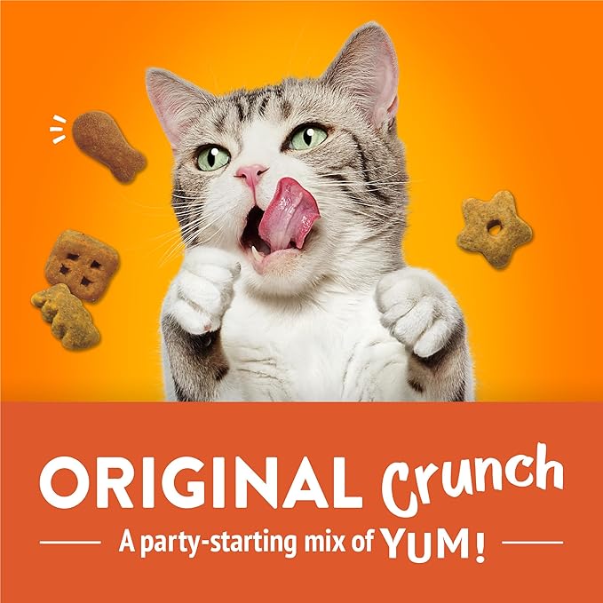 Friskies Purina Cat Treats, Party Mix Original Crunch - 20 oz. Pouch (Pack of 2)