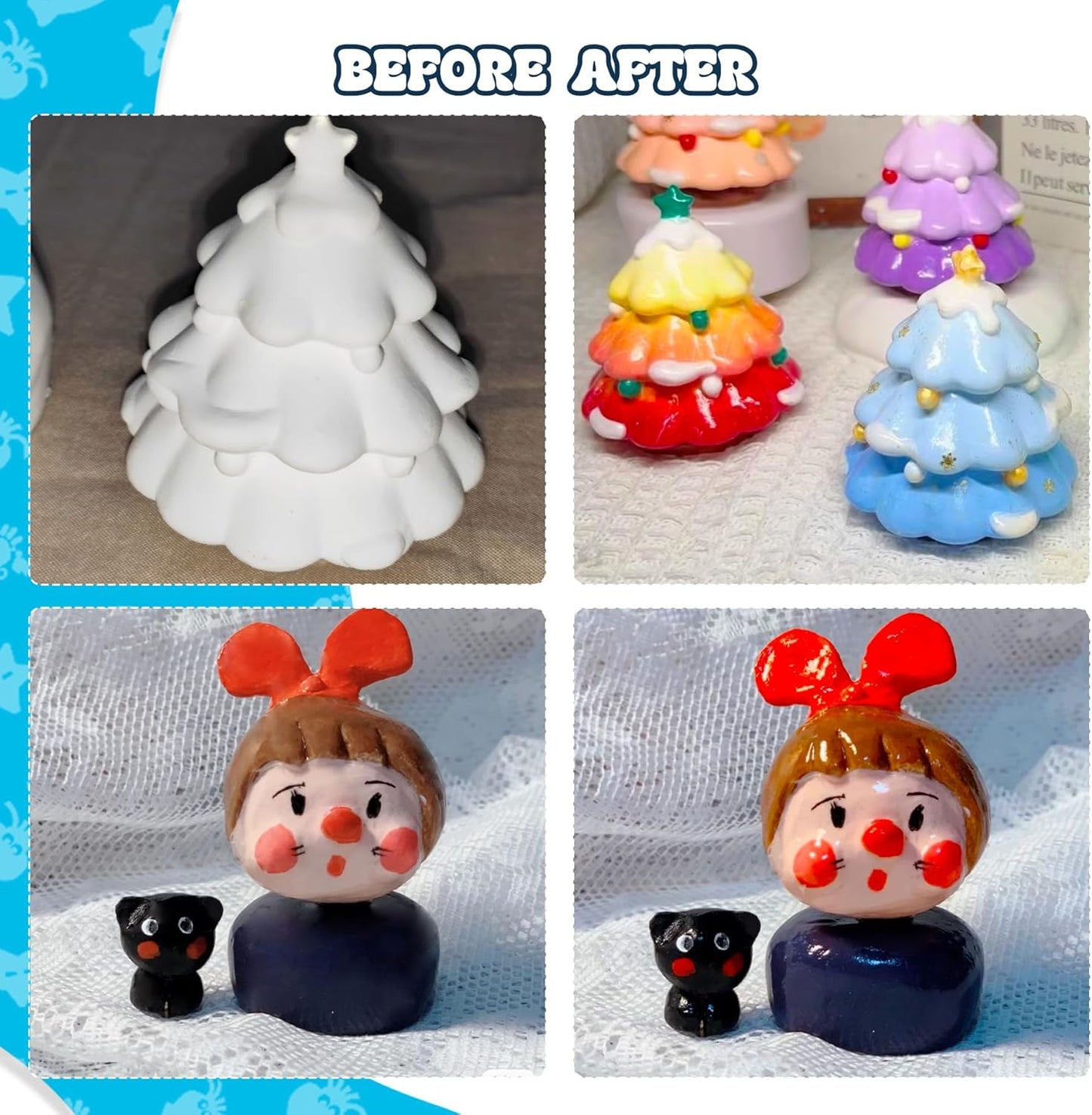 Air Dry Clay Varnish - 200ml Clay Glaze for Air Drying Clay, Gloss Varnish for Acrylic Painting, Pottery Glaze Clay Sealant to Prevent Scratches, Wear, Cracking - Non-Toxic, Enhance Color Vibrancy