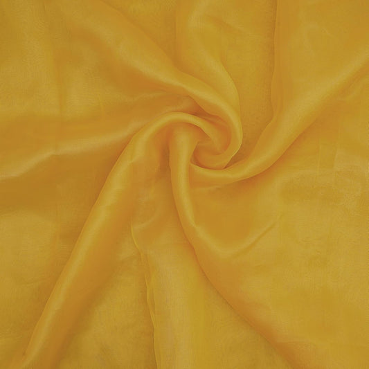 Organza Fabric 10 Yard Bridal Solid Sheer Bolt for Home Décor, Table Décor, Bridal, Fashion, Crafts, Decorations Silky Shiny Organza 44" - (10 Yard, Golden)