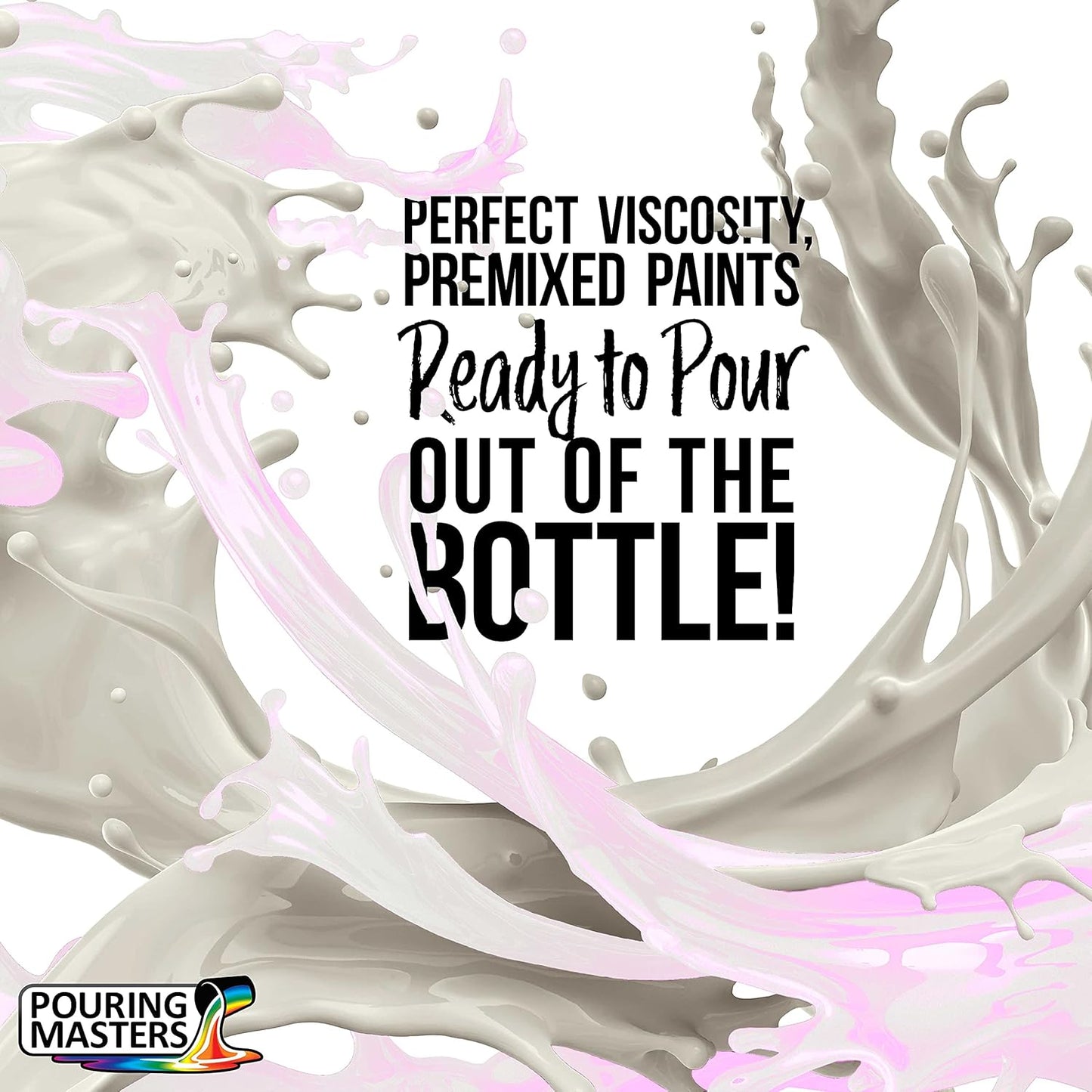 Pouring Masters Violet Interference Pearl Special Effects Acrylic Pouring Paint - Premium 32-Ounce Pre-Mixed Fluid Acrylic Paint - Fluid Art Supplies for Canvas, Wood, Paper, Tile & Rocks