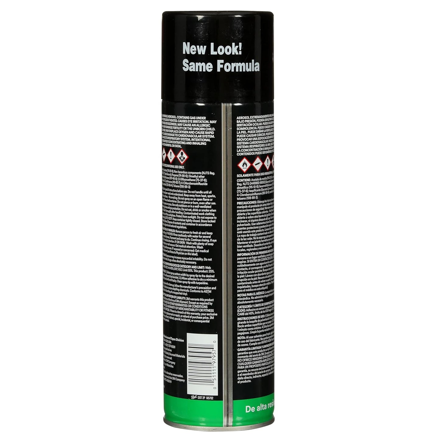 3M Hi-Strength 90 CA Spray Adhesive, Low VOC, Permanent, Bonds Laminate, Wood, Concrete, Metal, Plastic, Clear Glue, Net Wt 19 oz