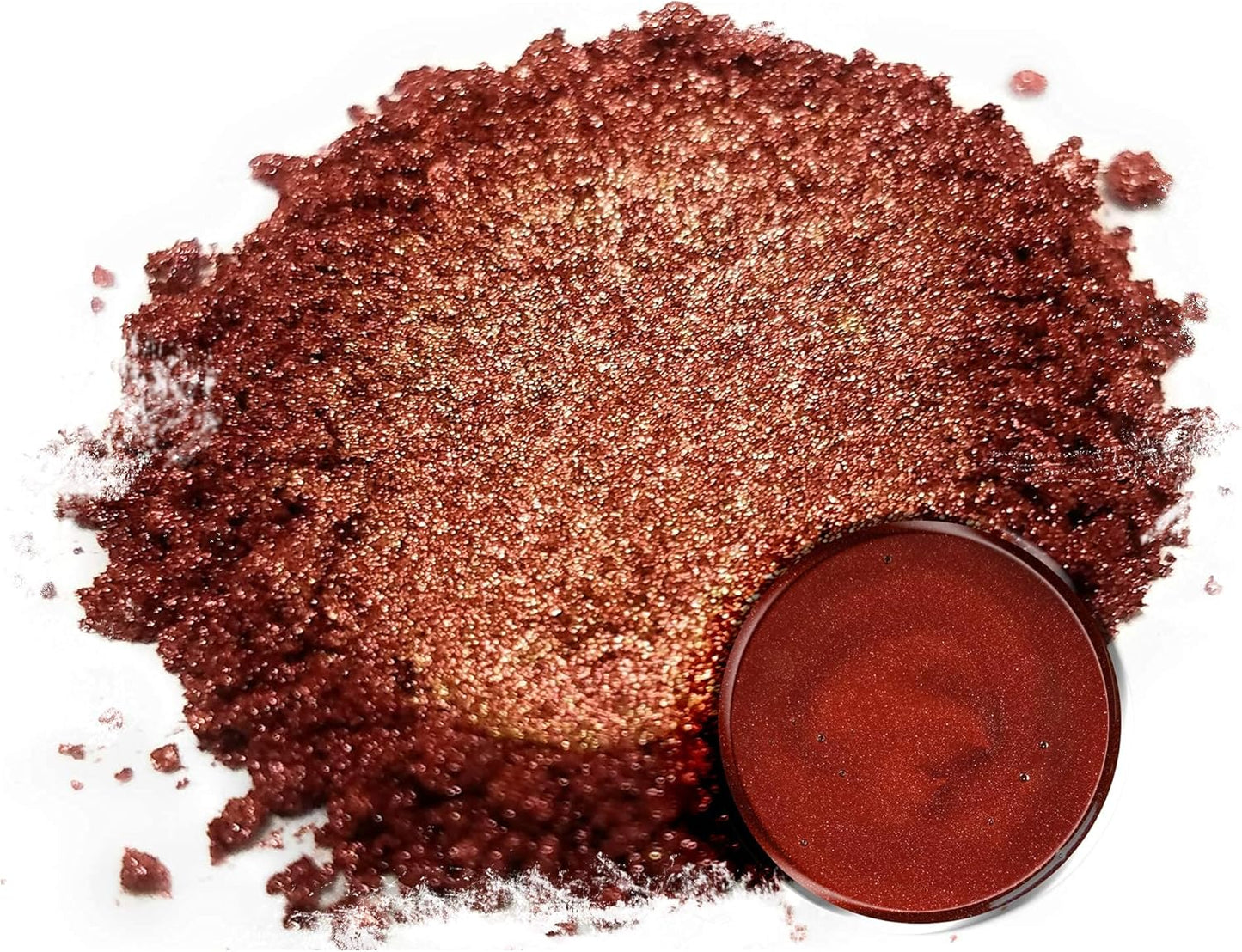 Eye Candy Pigments Premium Copper Mica Powder - Shinba Copper (50gr) - for Epoxy, Resin, Soap, Paint, Woodworking, Acrylic Pouring, Bath Bombs, Fishing Lures - DIY Arts and Crafts Additive