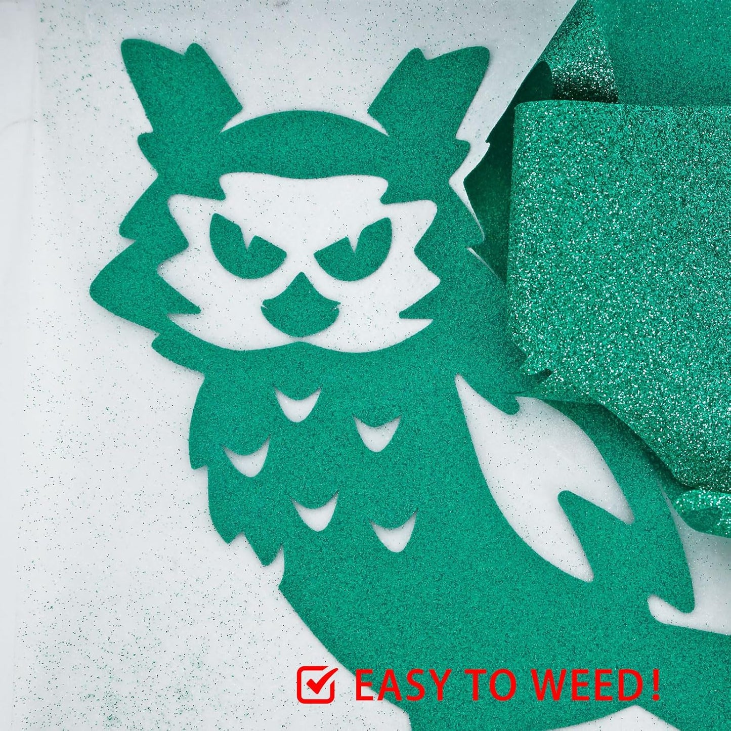 FUNKAKA Green Heat Transfer HTV Vinyl Bundle, 8 Rolls 12" x 3ft St. Patrick Iron On Vinyl for T-Shirt 8 Assorted Colors HTV for All Cutter Machines Easy to Cut