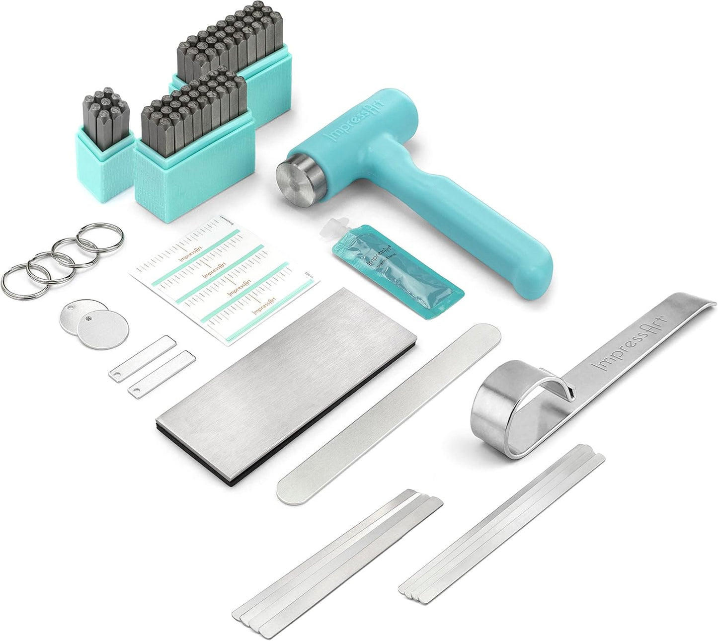 ImpressArt - Metal Stamping Kit, Includes All Essential Metal Stamping Tools for Jewelry Making and DIY Hand Stamping Custom Made Projects (Bridgette, Deluxe Bracelet Bending Kit)