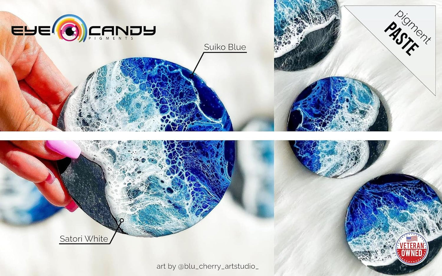 Eye Candy Beige Resin Pigment Paste Beige (2 oz/RAL 1001) | Epoxy Resin Art Paste | Highly Pigmented | Resin Art | Woodworking