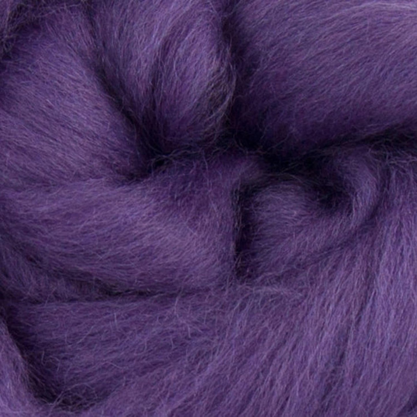 Revolution Fibers Dyed Corriedale Wool | 8 Ounces of Premium Combed Wool Top | 26 Micron, 100% Pure Corriedale Wool Roving, Ethically Sourced (Heather Purple)