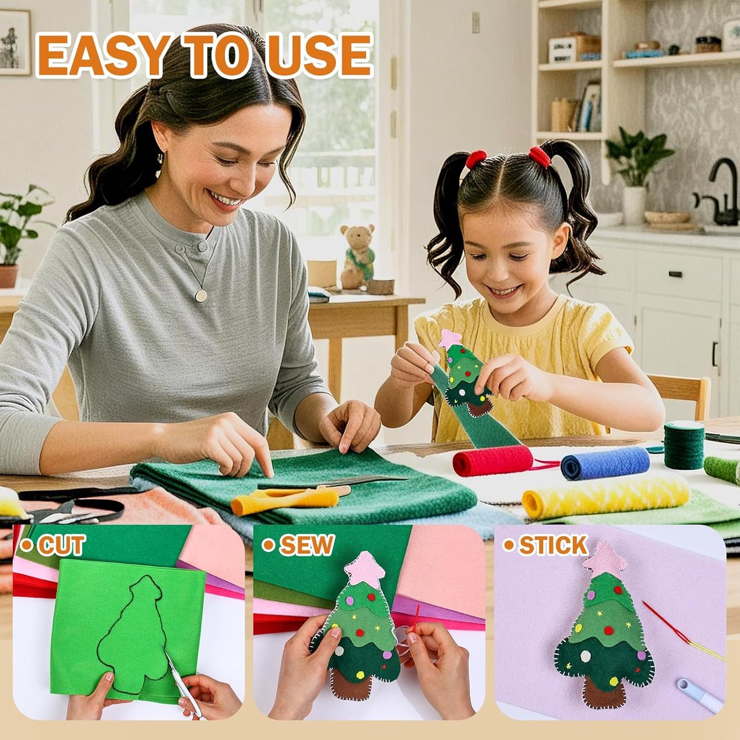 12 Rolls 8"x35"(20.5x90cm) 1.4mm Thick Soft Felt Fabric Sheet 12 Assorted Classic Series Colors Felt Pack for DIY Craft Sewing Squares Nonwoven Patchwork