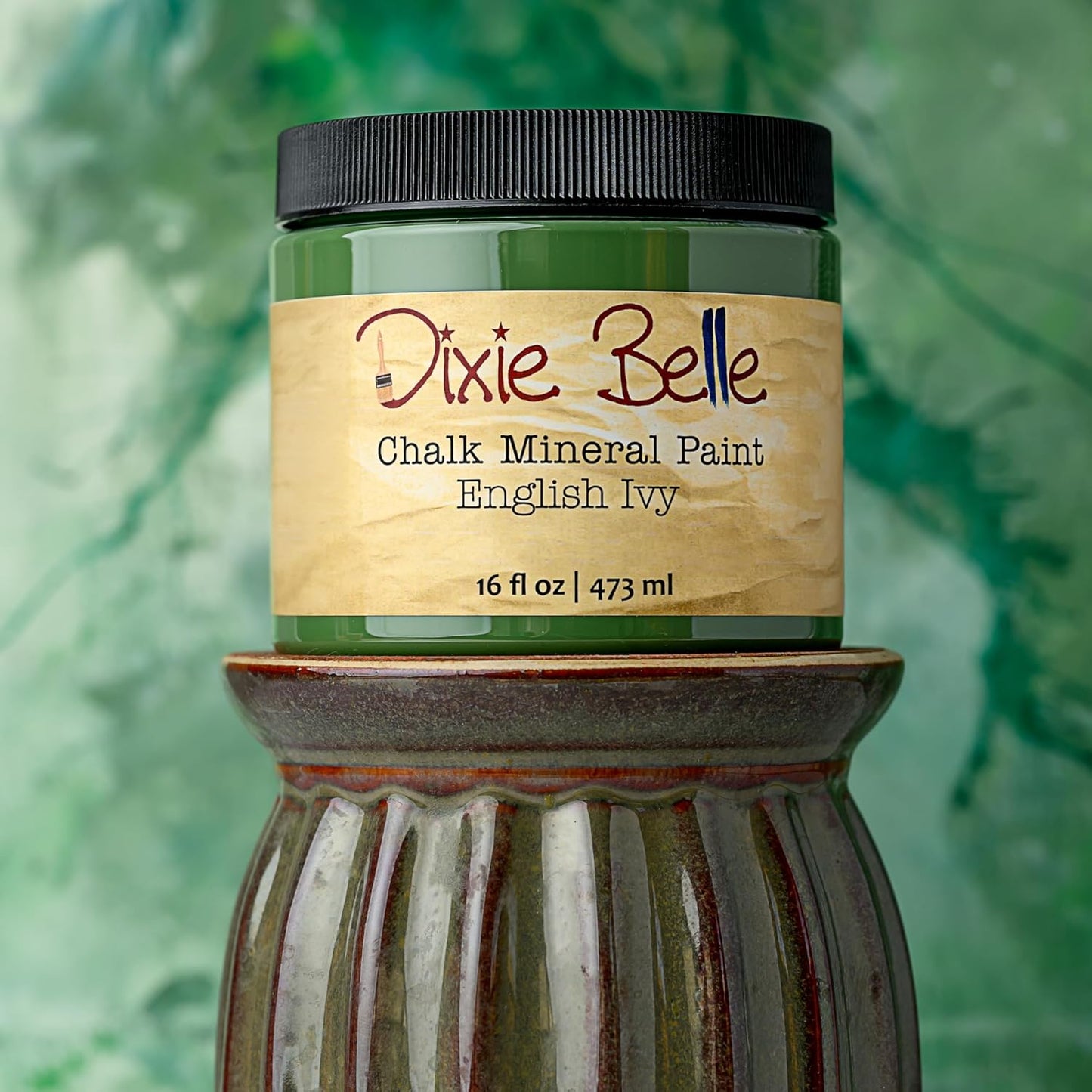 Dixie Belle Paint Company Chalk Finish Furniture Paint - English Ivy (4oz) - Matte Muted Green Chic Chalk Mineral DIY Furniture Paint