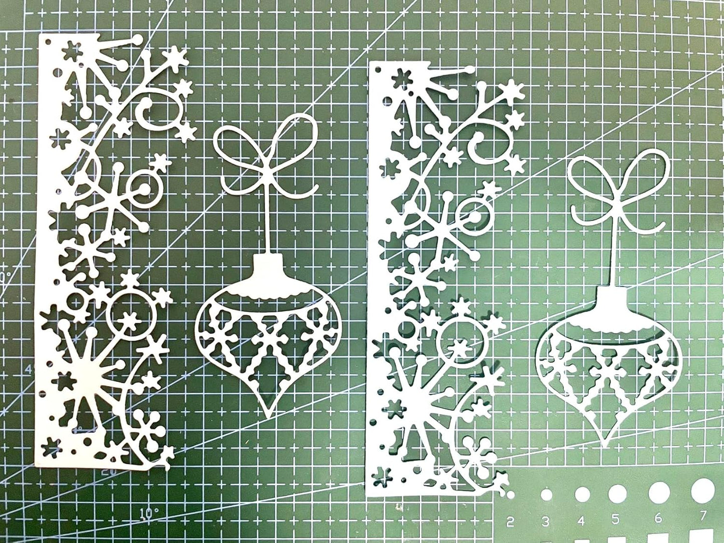 Metal Cutting Dies for Paper Card Making DIY Merry Christams Embossing Stencil Template Scrapbooking Mold Photo Album Arts Crafts Tools (Christmas Snowflake lantern-12x7.5cm)