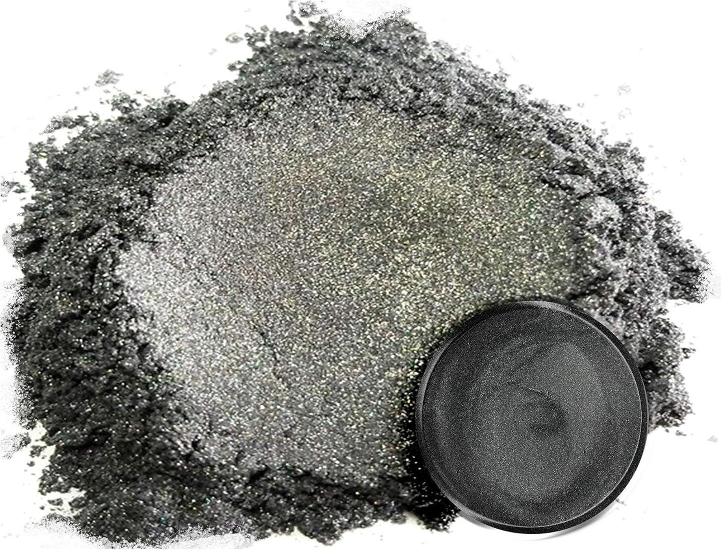 Eye Candy Pigments Premium Grey Mica Powder - Japanese Steel Grey (25gr) - for Epoxy, Resin, Soap, Paint, Woodworking, Acrylic Pouring, Bath Bombs, Fishing Lures - DIY Arts and Crafts Additive