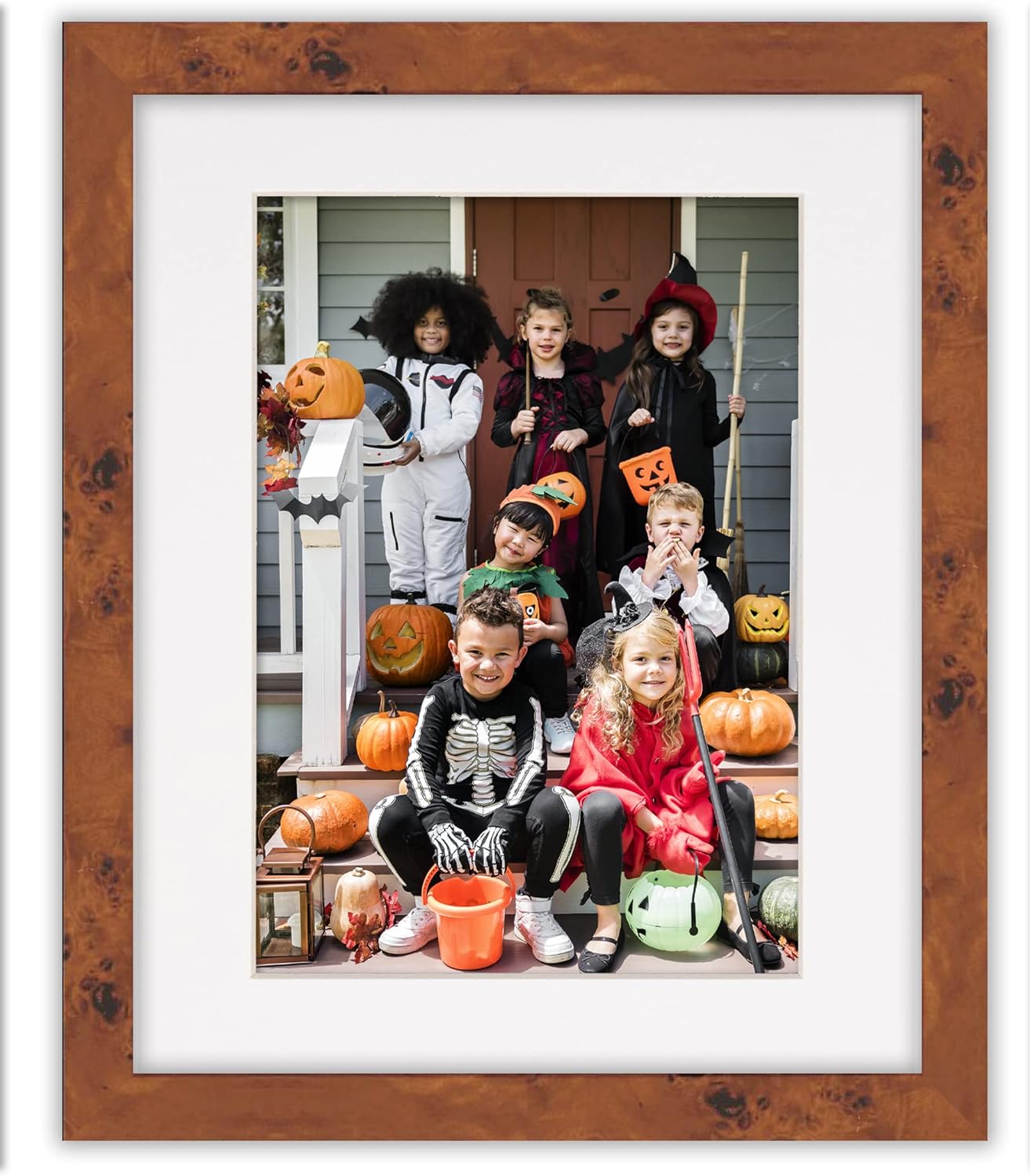 8x10 Mat Bevel Cut for 5.5x8.5 Photos - Acid Free White Precut Matboard with Backing Board and Crystal Clear, Self Seal Photo Mat Bag - for Pictures, Photos, Framing - 4-ply Thickness