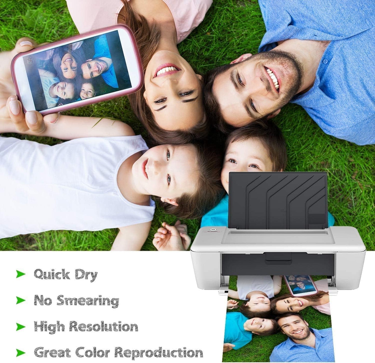 Koala Ultra Premium Photo Paper 4x6 In Glossy Photo Printer Paper for Inkjet Printer Water Resistant 50 Sheets 72lb