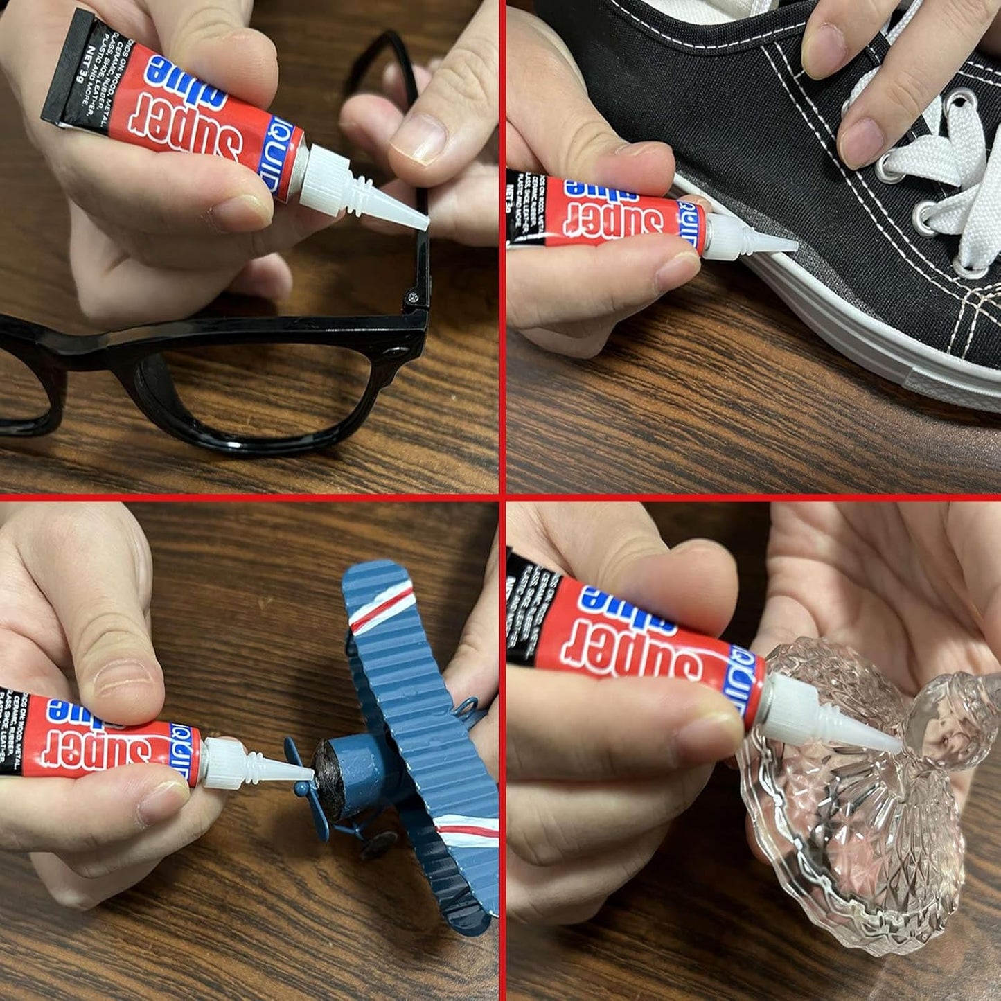 3 Gram (Pack of 48) Single Use Super Glue Liquid, Super Fast, Thin & Strong Adhesive Superglue, Cyanoacrylate Glue for Hard Plastics, DIY Craft, Ceramics, Leather, Metal Etc