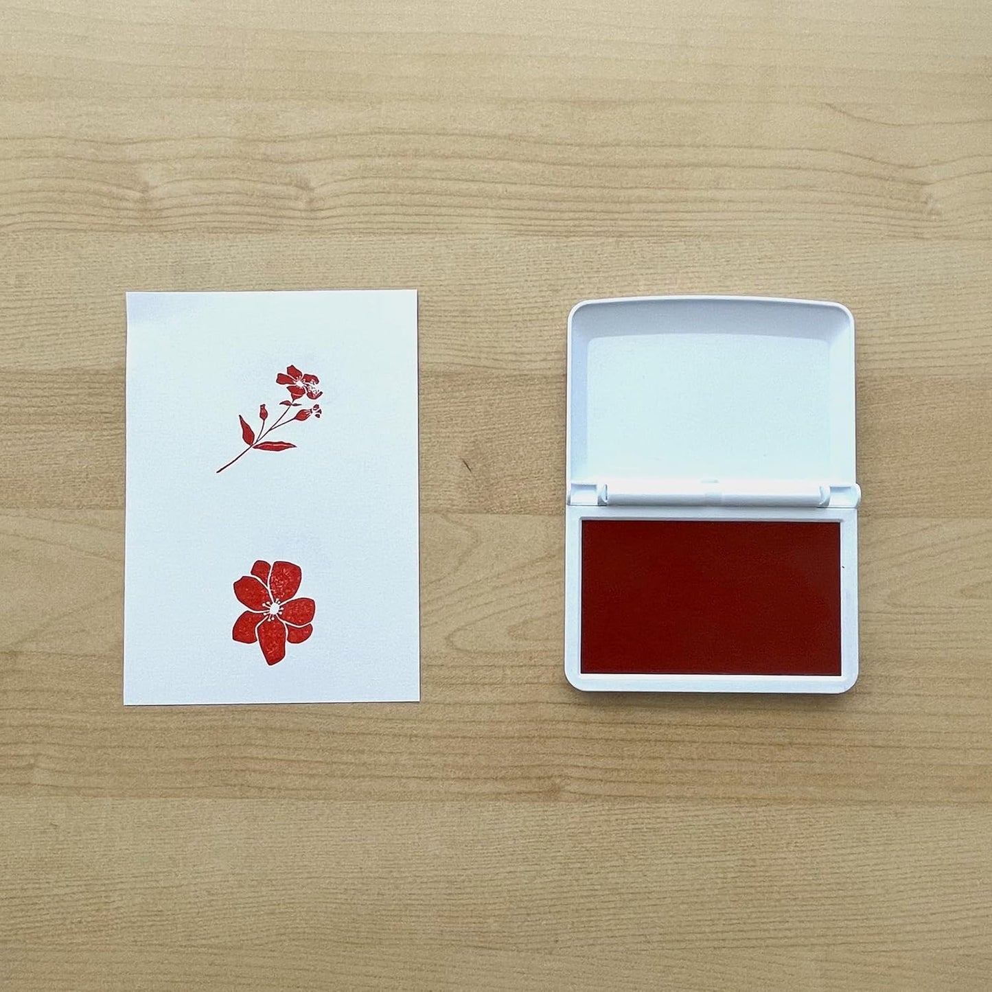 COLOP Make Series, Ink Stamp Pads, with Non-Toxic Premium Ink, Water-Based Acid-Free (Brave Red, Make 2-2-3/4" x 4-1/4")