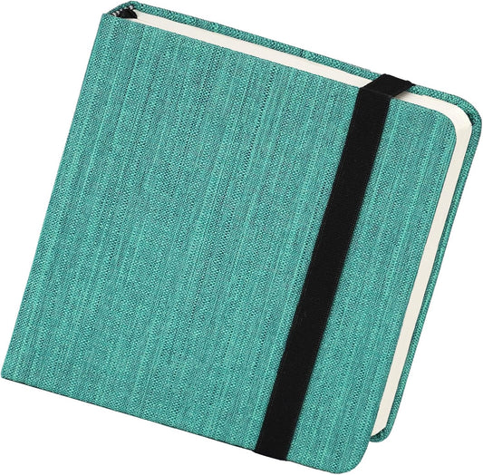 Funto Watercolor Journal, 4.7x4.7, 24 Sheets, 100% Cotton Cold Press, 300gsm/140lb, Inner Paper Pocket, Art Supplies for Mixed Media