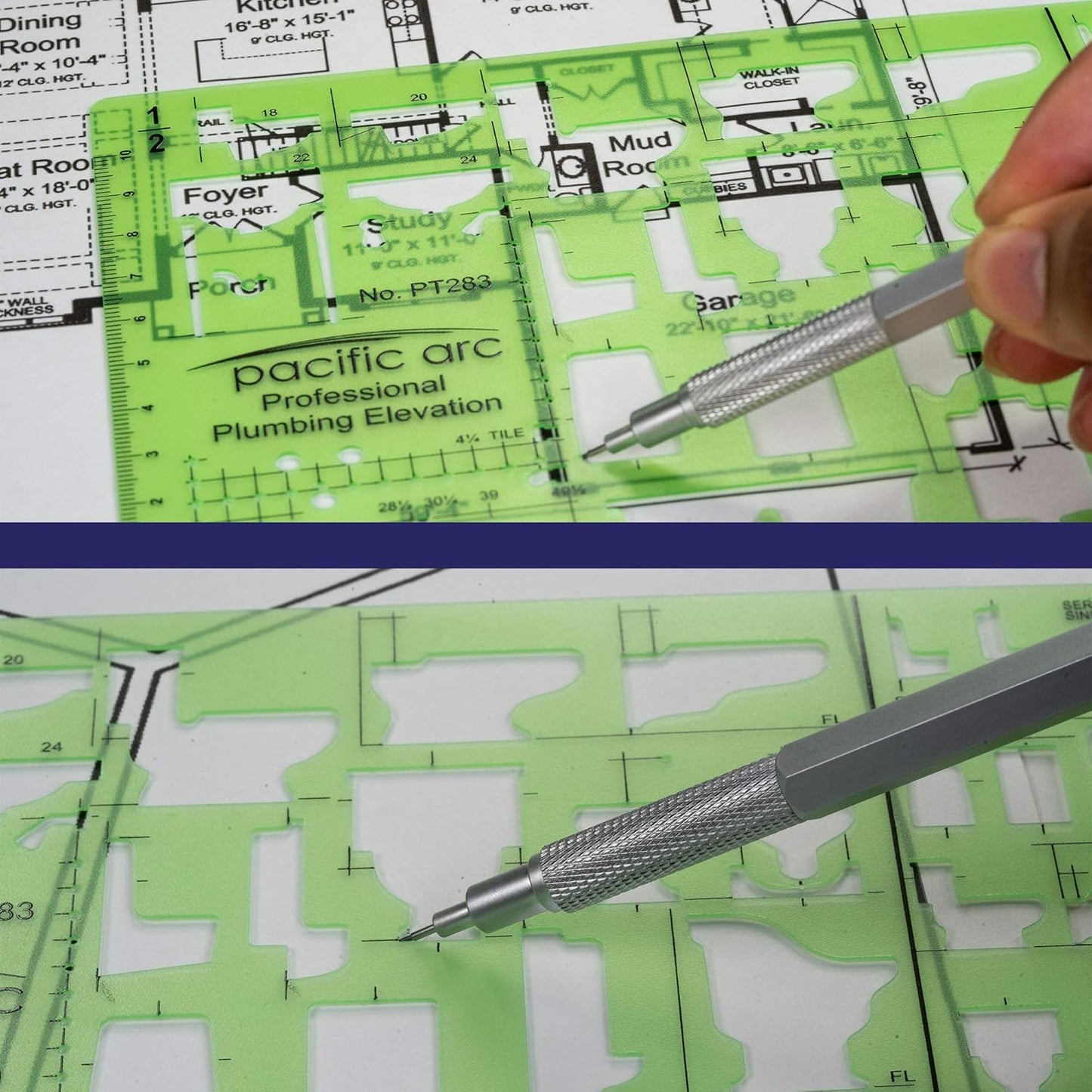 Pacific Arc Professional Plumbing Elevation Template Guide