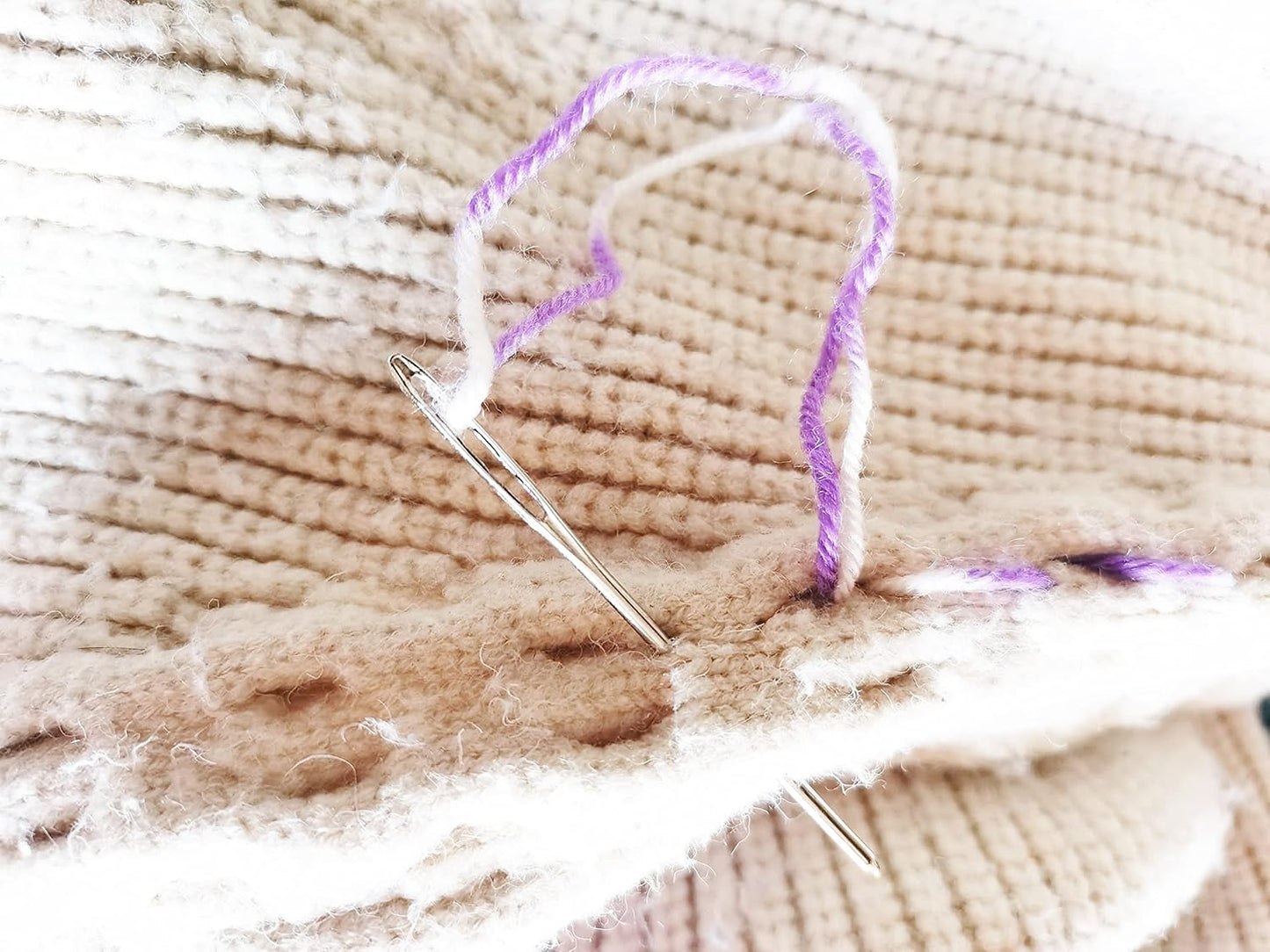 JOSDIOX 150 Pieces Knitting Crochet Locking Stitch Markers and 3 Big Eye Needles Stitch Needle Clip Counter 10 Colors (Color Ship Randomly)