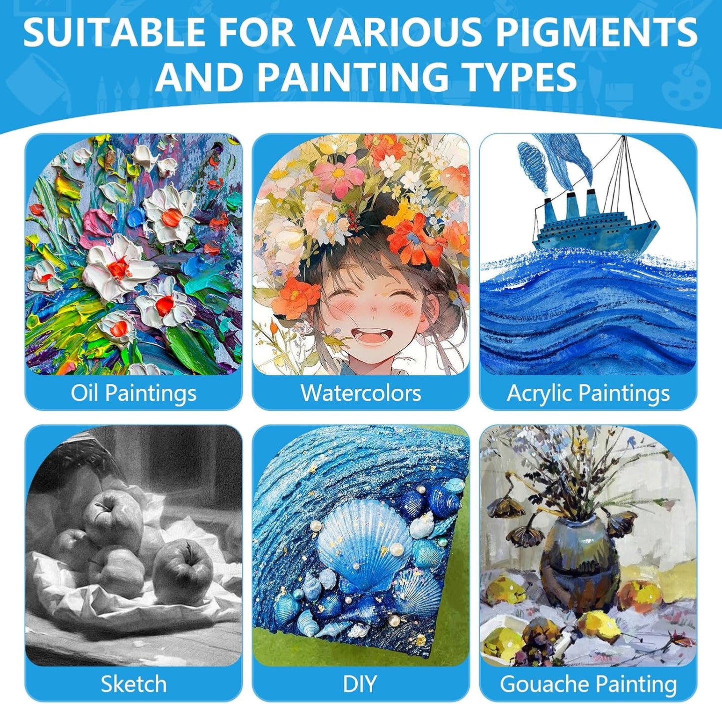 ESRICH Stretched Canvas for Painting 5x7, 28 Pack Small Canvases 5/8" Profile Primed Acid-Free Blank Canvas for Kids & Artists