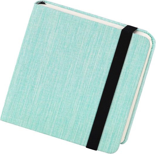 Funto Watercolor Journal, 4.7x4.7, 24 Sheets, 100% Cotton Hot Press, 300gsm/140lb, Inner Paper Pocket, Art Supplies for Mixed Media